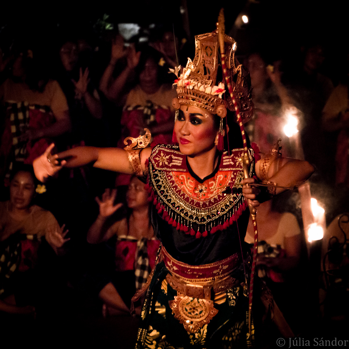 Faces of Asia: Kecak fire dancer in Bali