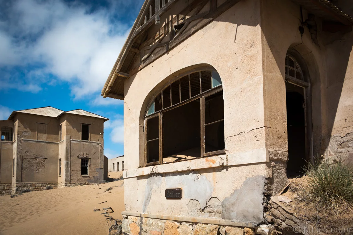 House in Kolmanskuppe - taken over by sand