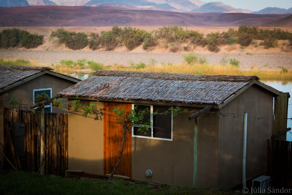 Our cabin at the Aussenkehr NP Cabin at the Oranje River