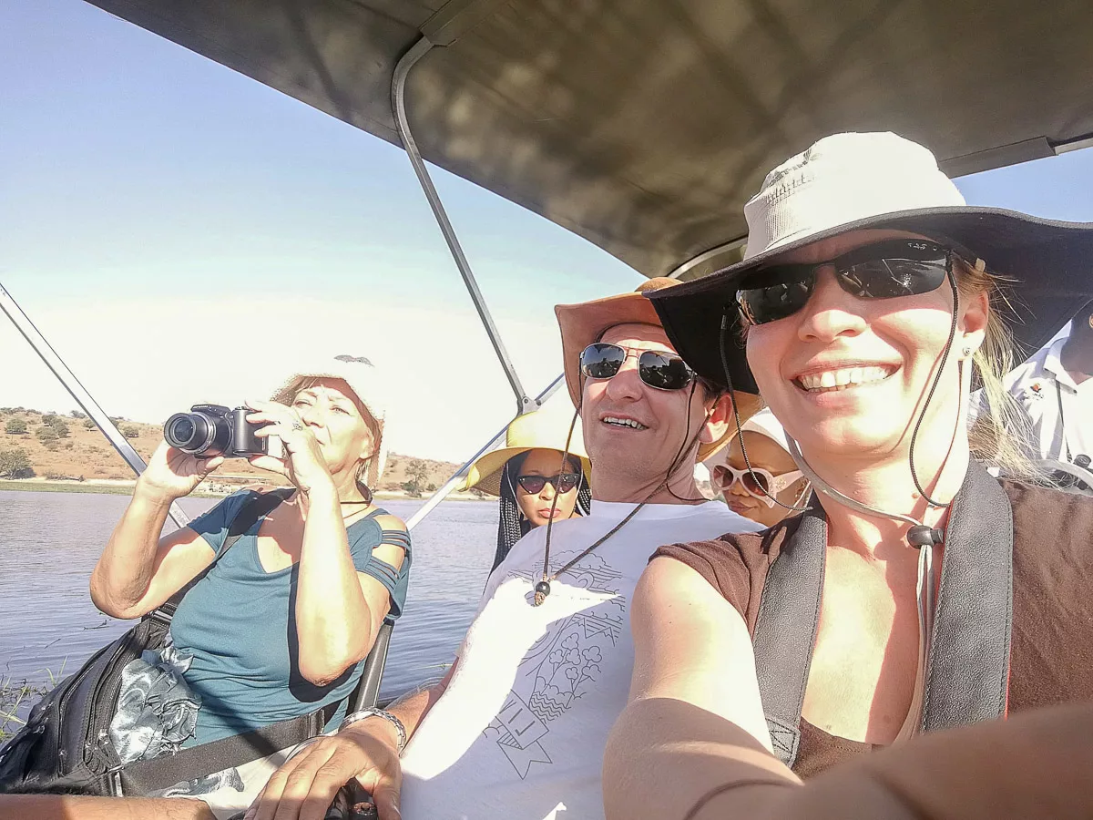 Sunset cruise on Chobe River